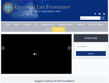 Tablet Screenshot of culture-of-life.org